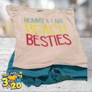 Crazy 8 2 piece short set size 18-24 months